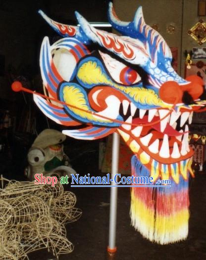 Top Glow in Dark Dragon Dance Head and Body Costumes Complete Set