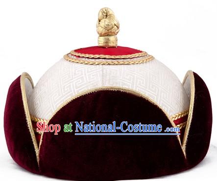 Traditional Chinese Mongolian Princess Hat for Women