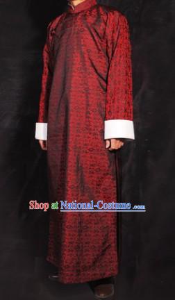 Traditional Chinese Minguo Time Long Robe for Men