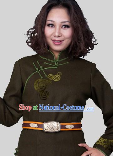 Traditional Chinese Long Mongolian Clothes for Women