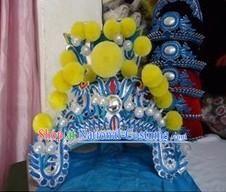 Traditional Chinese Beijing Opera Wu Sheng General Hat