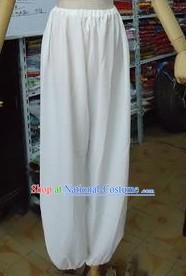 Traditional Chinese White Pants