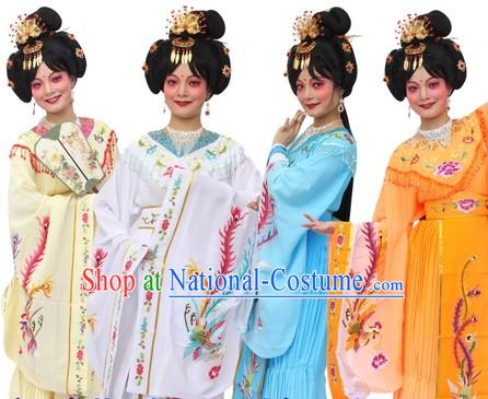 Traditional Chinese Imperial Palace Empress Phoenix Costumes and Hair Accessories