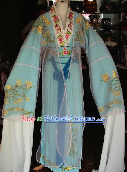 Ancient Chinese Opera Group Dance Costumes and Hat for Kids