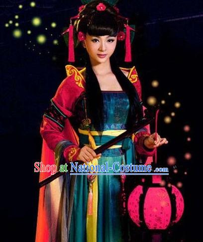 Ancient Chinese Tang Dynasty Barbie Doll Costumes Complete Set