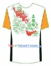 Professional Performance Dragon Dance Group Dance T-shirt