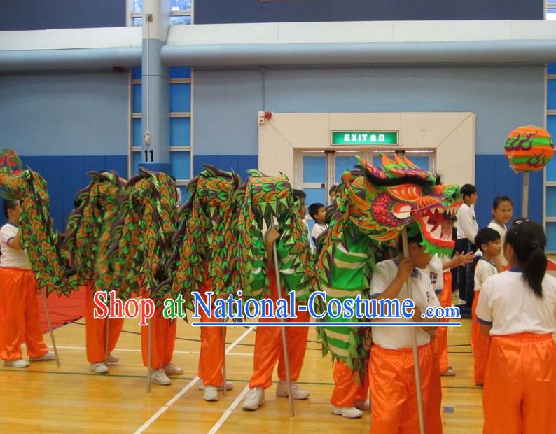 Primary School Students Dragon Dance Equipment Complete Set