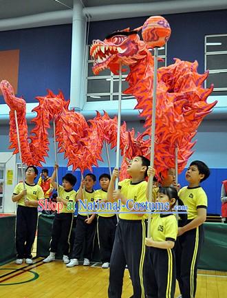 Junior School Students Luminous Dragon Dance Equipment Complete Set