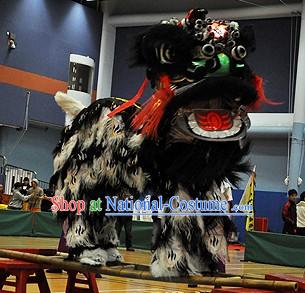 Powerful Old Style Fut San Zhang Fei Lion Dance Costume Complete Set