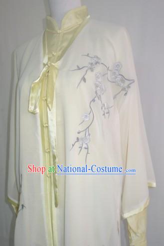 Embroidered Plum Blossom Tai Chi Competition Championships Costumes Complete Set