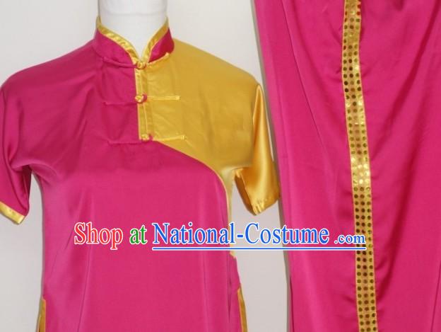 Top Chinese Traditional Silk Kung Fu Uniform for Junior School Students Children