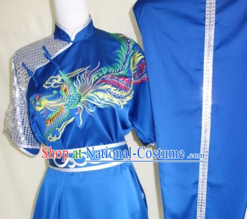 Professional Competition and Performance Silk Martial Arts Uniforms for Adults or Children