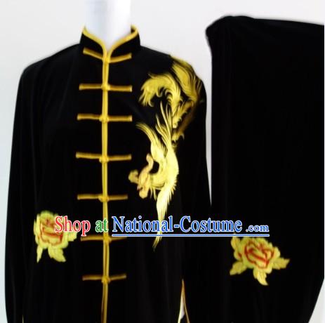 Chinese Top Martial Arts Shop Pleuche Costumes Complete Set