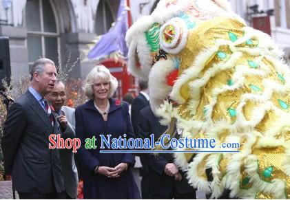 Important Ceremony Performance Lion Dance Costumes Complete Set