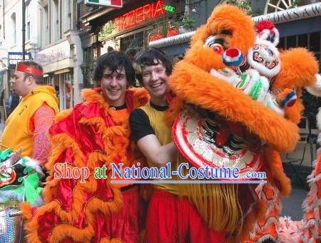 Supreme Asian Chinese Lion Dance Costumes Complete Set