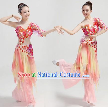 Classical Fish Dance Costumes and Pants Complete Set for Women