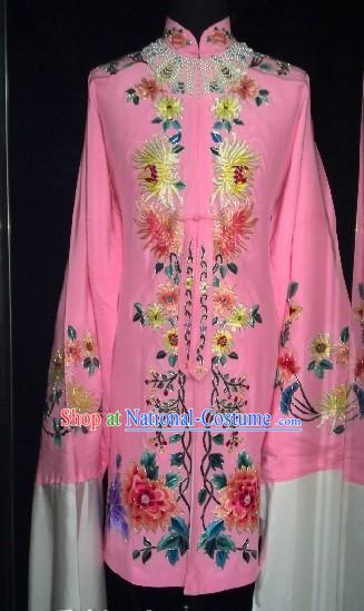 Ancient Chinese Embroidered Flower Long Robe for Women