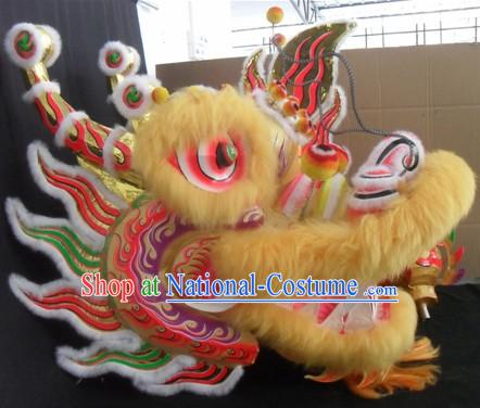 Best Handmade Long Wool Dragon Dance Costumes Complete Set