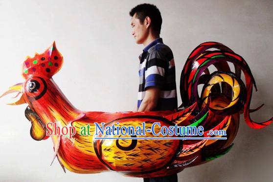 Traditional Handmade Chicken Boat Performance and Display Arts