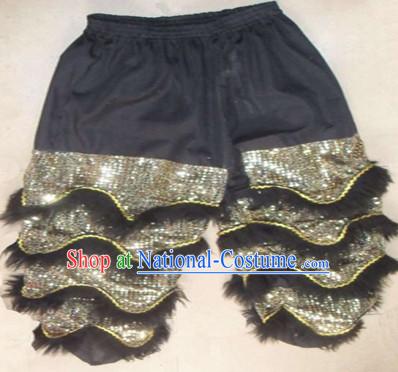 Black Chinese Lion Dance Pants