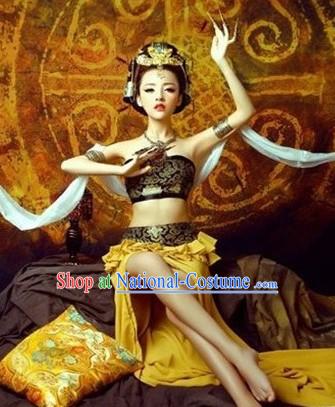 Ancient Dunhuang Dancer Costumes Cape and Accessories for Women