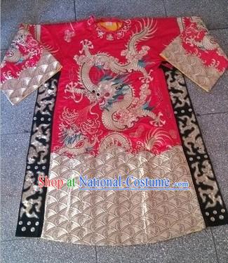 Traditional Chinese Beijing Opera Dragon Embroidery Stage Performance Costumes