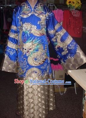 Traditional Chinese Beijing Opera Dragon Embroidery Stage Performance Costumes