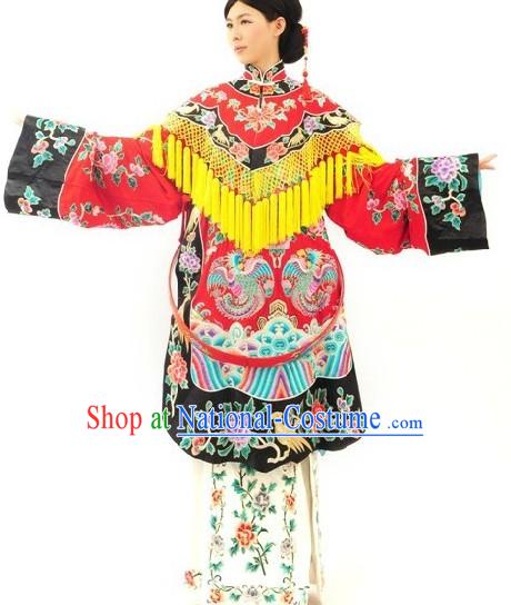 Traditional Chinese Beijing Opera Phoenix Embroidery Hua Dan Stage Performance Costumes