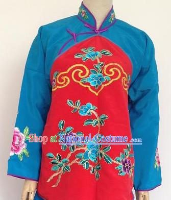 Ancient Chinese Red and Blue Jacket and Skirt