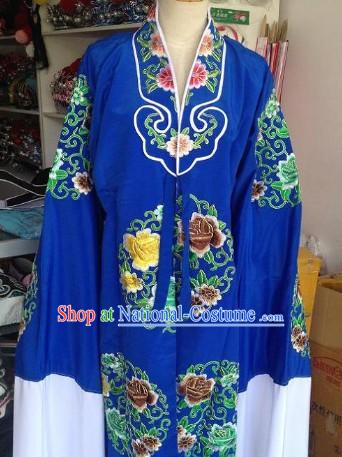 Green Embroidered Flower Opera Female Costumes