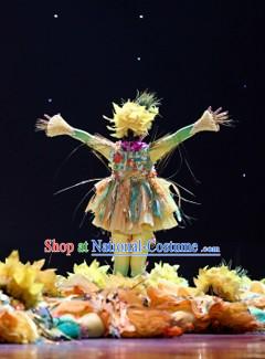 Novelty Scarecrow Dance Costumes and Headwear for Kids