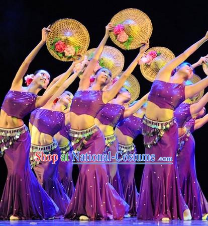 Traditional Chinese Yunnan Dance Costumes Complete Set