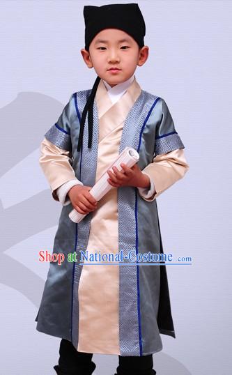 Ancient Chinese Han Dynasty Clothes Complete Set for Children