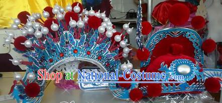 Ancient Chinese Bridegroom Wedding Hat and Phoenix Coronet