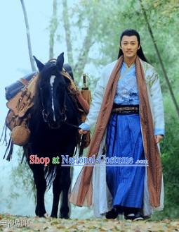 Ancient Chinese Swordsman Kung Fu Master Dresses Complete Set