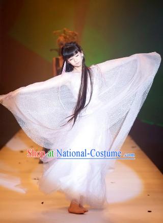 Traditional Chinese Spring Festival Gala Xiao Cai Qi Young Flag Dance Costumes Complete Set