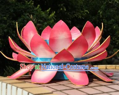 Big Pink Lotus Props for Professional Stage Performance