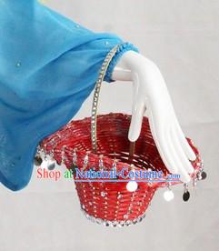 Traditional Chinese Basket Props for Professional Stage Performance