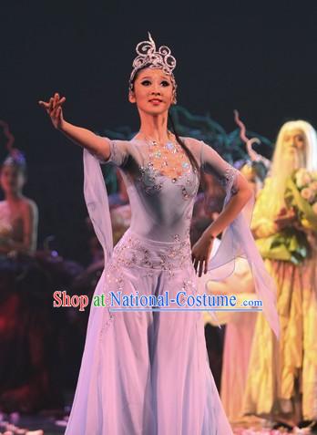 Traditional Chinese Luo Shen Dance Costumes Complete Set