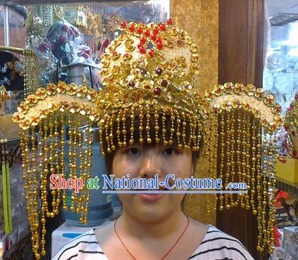 Ancient Chinese Wang Zhaojun Phoenix Wedding Hat