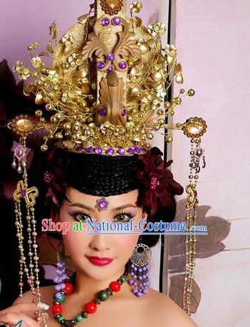 Ancient Chinese Imperial Empress Hat Headpieces