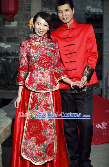 Traditional China Wedding Dresses for Men and Women