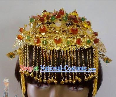 Gold Wedding Ceremony Headwear