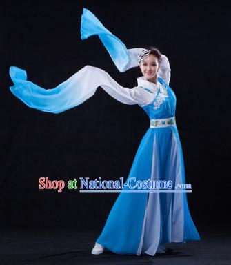 Professional Stage Performance Blue Shui Xiu Classical Dancing Costumes