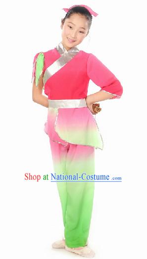 Ancient Asian Student Classical Dancing Costume