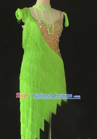 Professional Custom Made Latin Competition Dancing Long Skirt