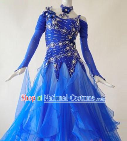 Special Custom Tailored Made Ballroom Competition Dancing Costumes