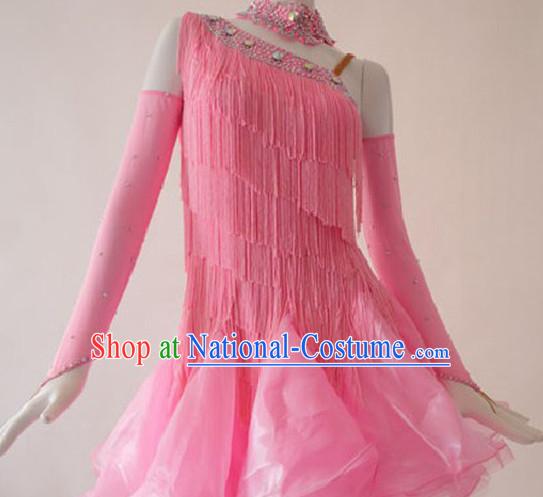 Competition Quality Ballroom Fringe Dancing Outfit for Women