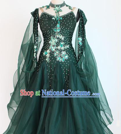 Special Custom Made Ballroom Dancing Long Skirt for Women