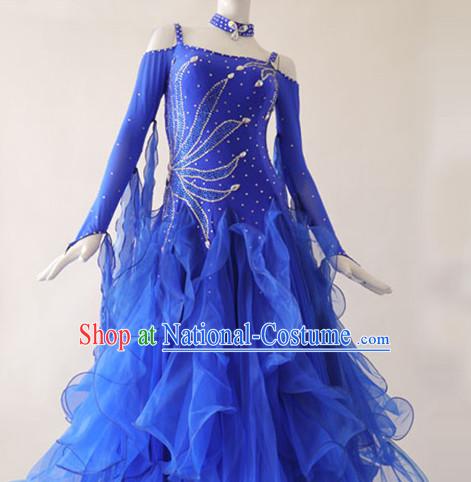 Special Custom Make Top Red Social Dancing Competition Costume for Women